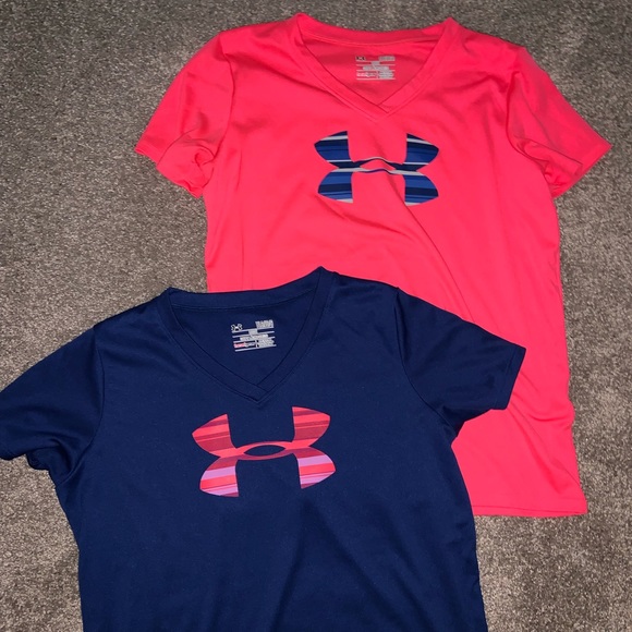 Under Armour Other - Set of two Under Armor girls athletic t-shirts
